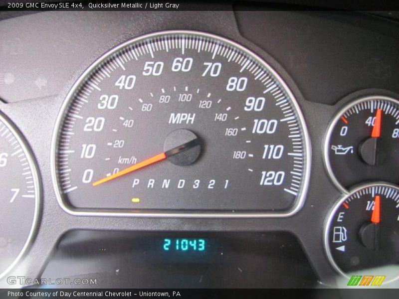 Quicksilver Metallic / Light Gray 2009 GMC Envoy SLE 4x4