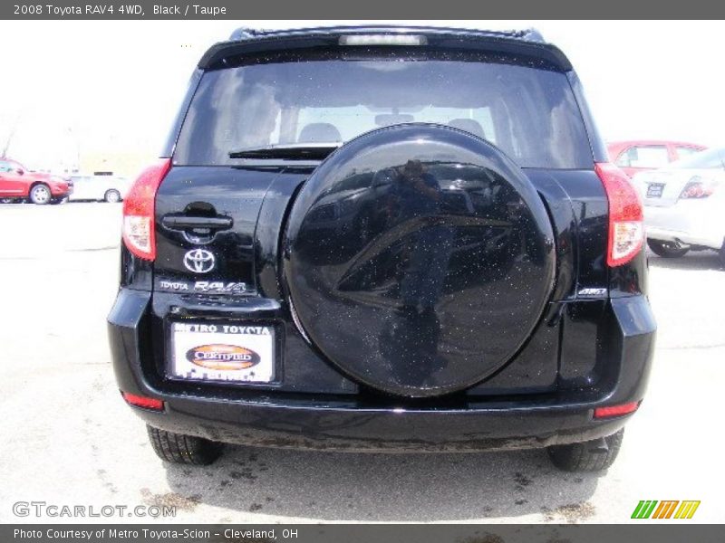 Black / Taupe 2008 Toyota RAV4 4WD