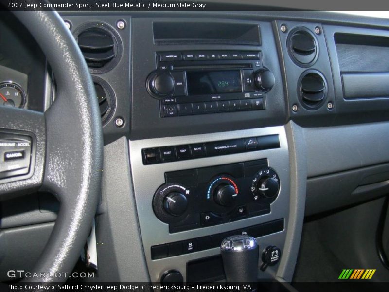 Steel Blue Metallic / Medium Slate Gray 2007 Jeep Commander Sport