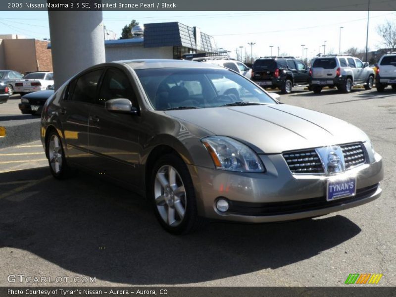 Spirited Bronze Pearl / Black 2005 Nissan Maxima 3.5 SE