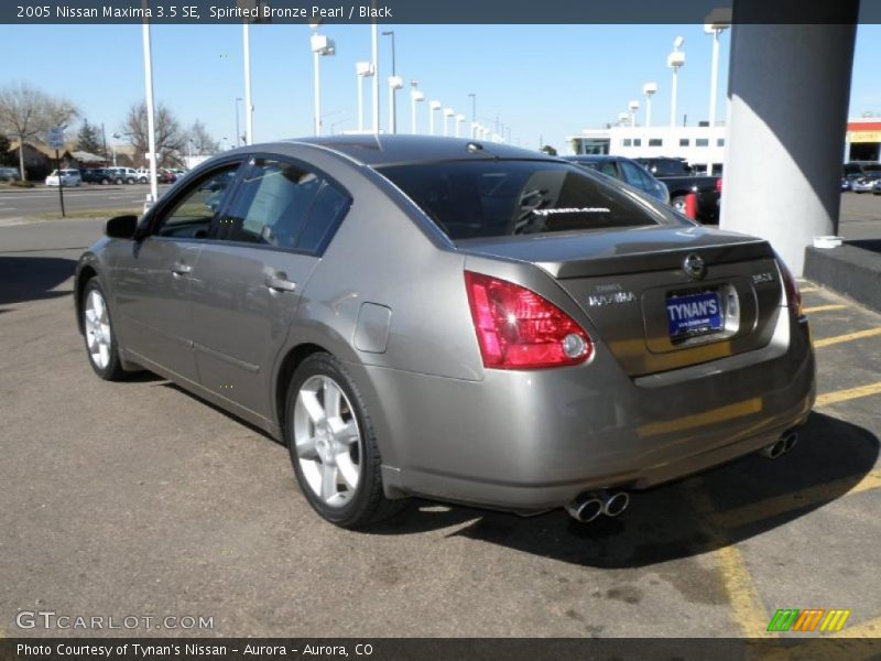 Spirited Bronze Pearl / Black 2005 Nissan Maxima 3.5 SE