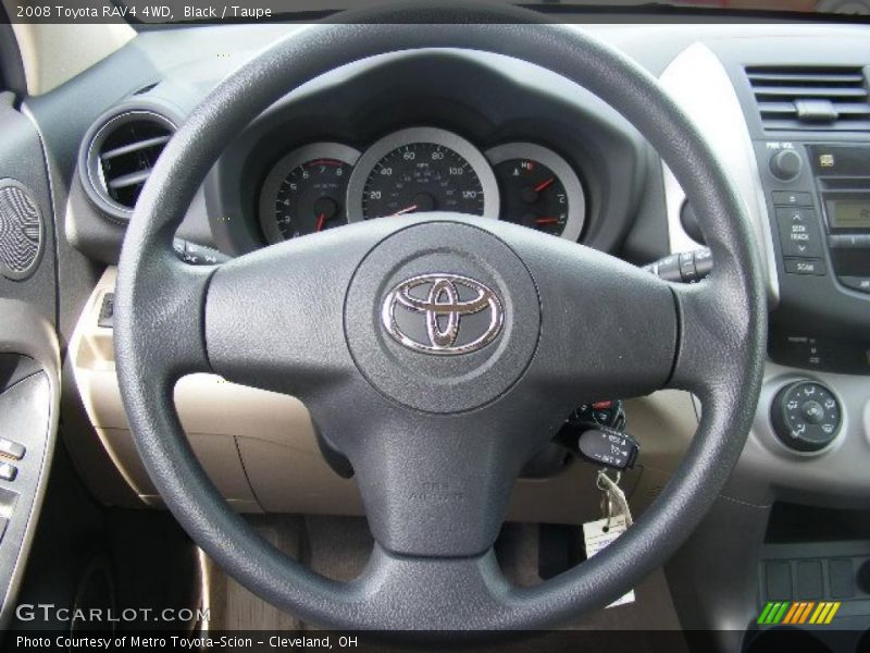 Black / Taupe 2008 Toyota RAV4 4WD