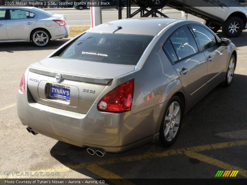Spirited Bronze Pearl / Black 2005 Nissan Maxima 3.5 SE