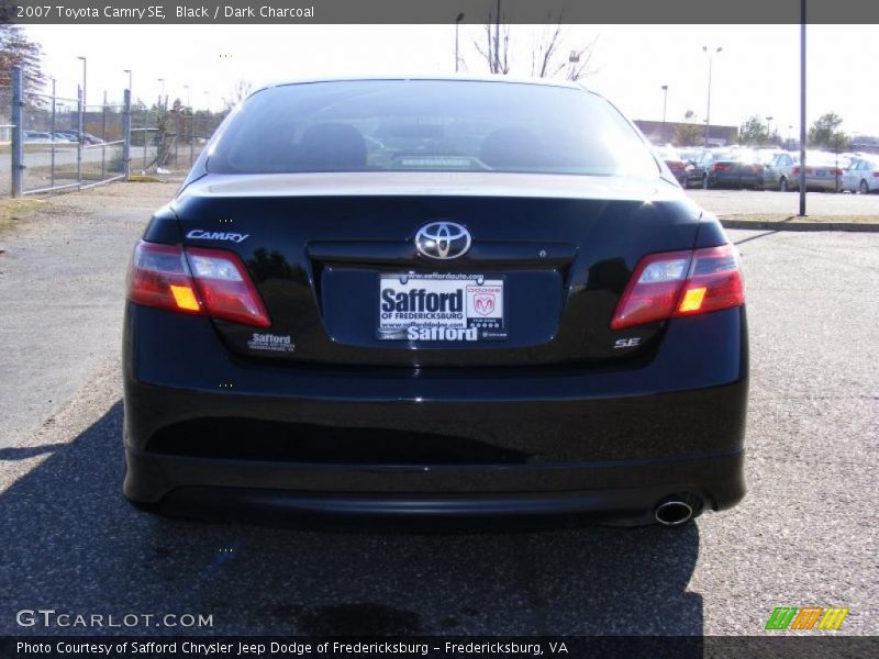 Black / Dark Charcoal 2007 Toyota Camry SE