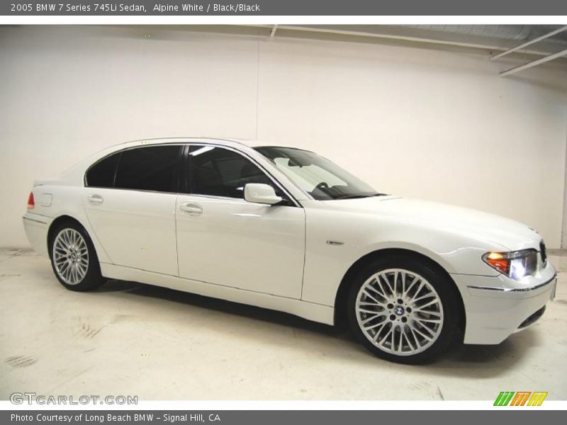 Alpine White / Black/Black 2005 BMW 7 Series 745Li Sedan
