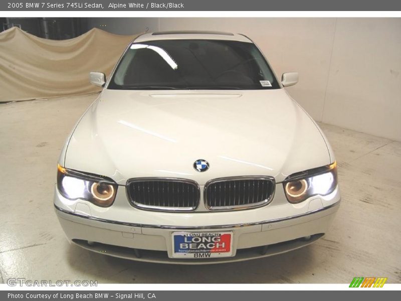 Alpine White / Black/Black 2005 BMW 7 Series 745Li Sedan