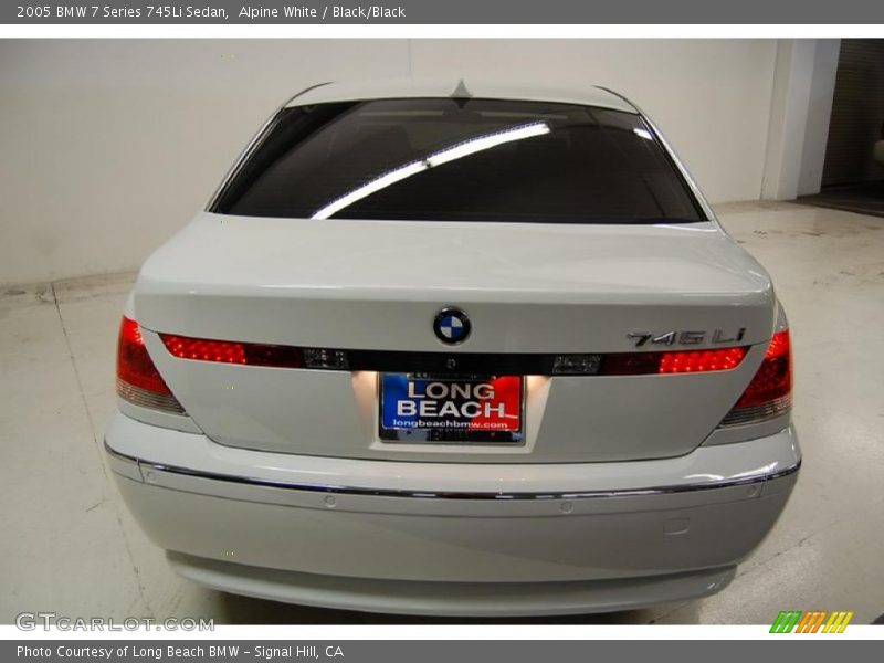 Alpine White / Black/Black 2005 BMW 7 Series 745Li Sedan