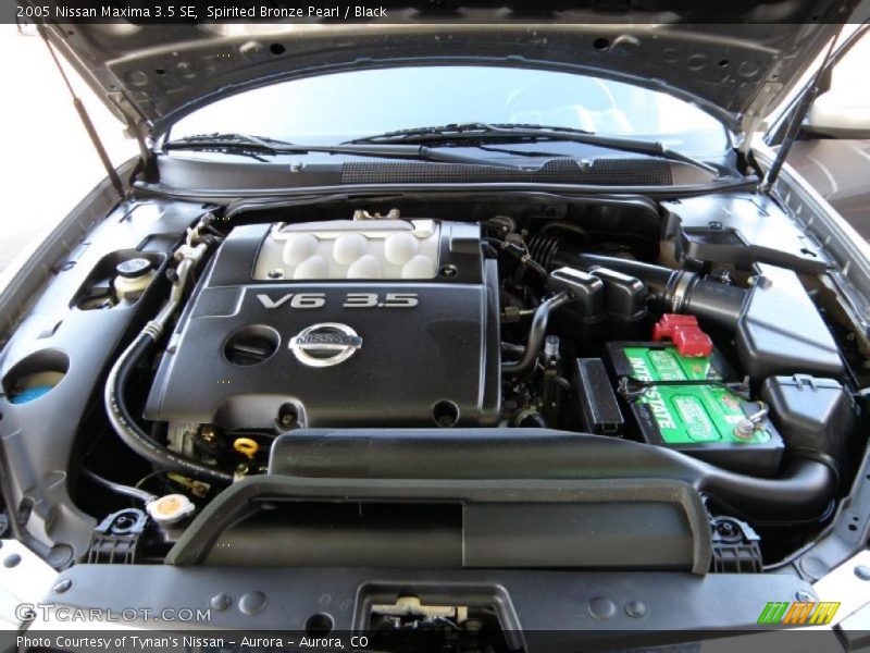 Spirited Bronze Pearl / Black 2005 Nissan Maxima 3.5 SE