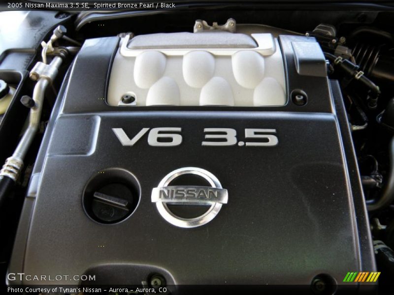 Spirited Bronze Pearl / Black 2005 Nissan Maxima 3.5 SE