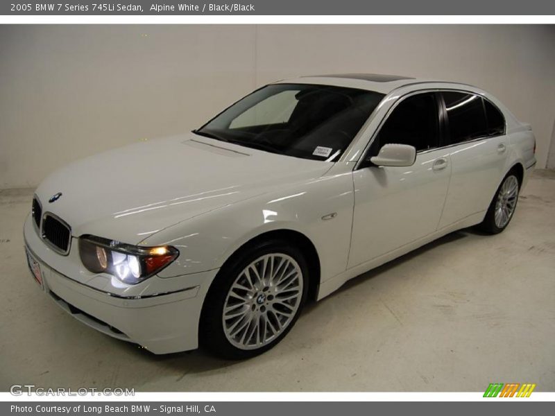 Alpine White / Black/Black 2005 BMW 7 Series 745Li Sedan