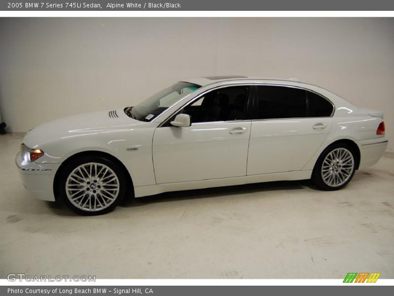 Alpine White / Black/Black 2005 BMW 7 Series 745Li Sedan