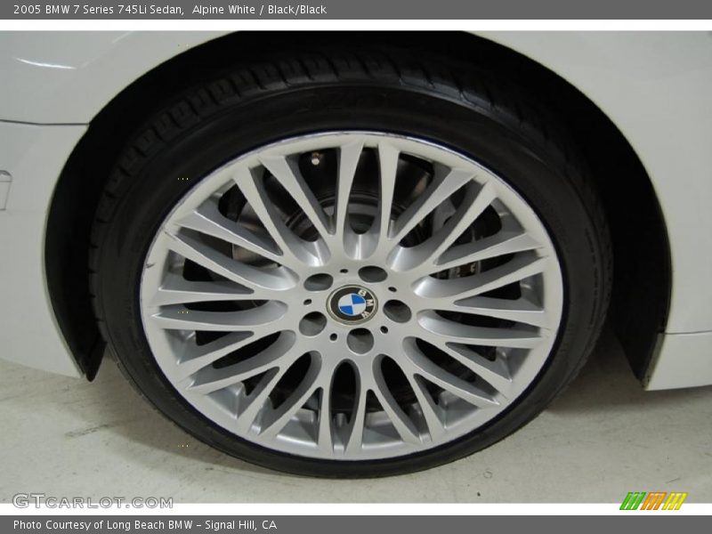 Alpine White / Black/Black 2005 BMW 7 Series 745Li Sedan