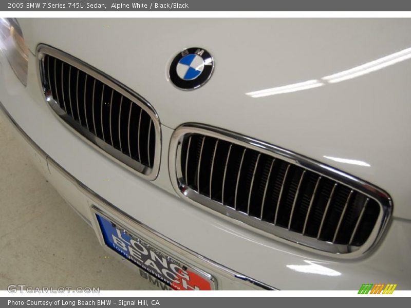 Alpine White / Black/Black 2005 BMW 7 Series 745Li Sedan