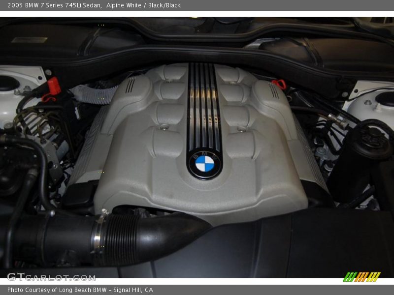 Alpine White / Black/Black 2005 BMW 7 Series 745Li Sedan