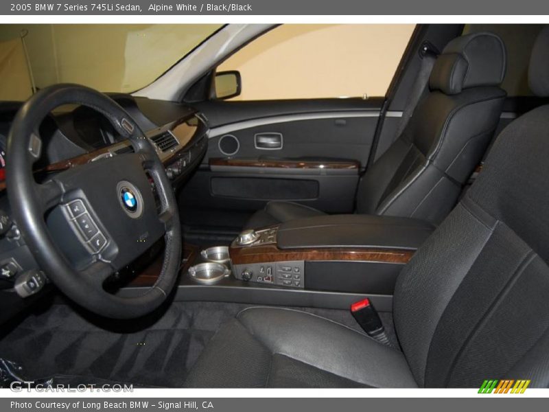 Alpine White / Black/Black 2005 BMW 7 Series 745Li Sedan