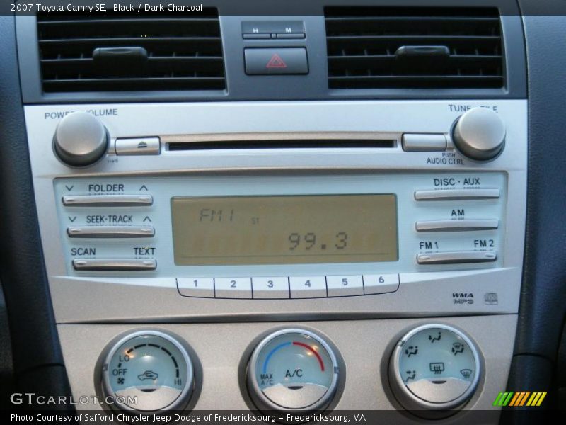 Black / Dark Charcoal 2007 Toyota Camry SE