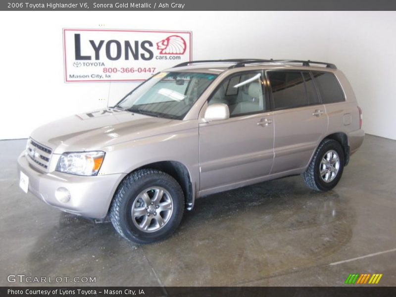 Sonora Gold Metallic / Ash Gray 2006 Toyota Highlander V6