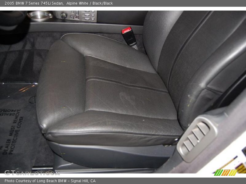 Alpine White / Black/Black 2005 BMW 7 Series 745Li Sedan