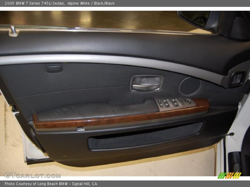 Alpine White / Black/Black 2005 BMW 7 Series 745Li Sedan