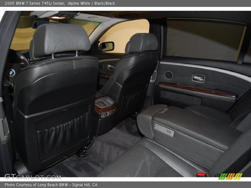 Alpine White / Black/Black 2005 BMW 7 Series 745Li Sedan