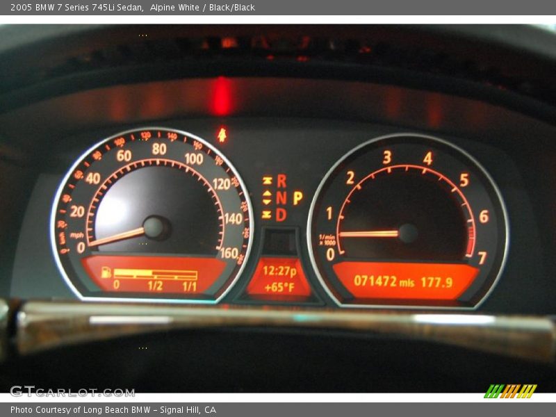 Alpine White / Black/Black 2005 BMW 7 Series 745Li Sedan