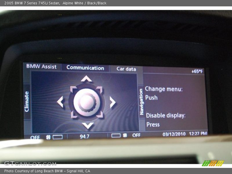 Alpine White / Black/Black 2005 BMW 7 Series 745Li Sedan