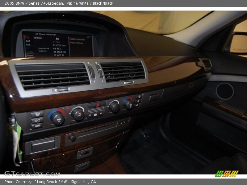 Alpine White / Black/Black 2005 BMW 7 Series 745Li Sedan