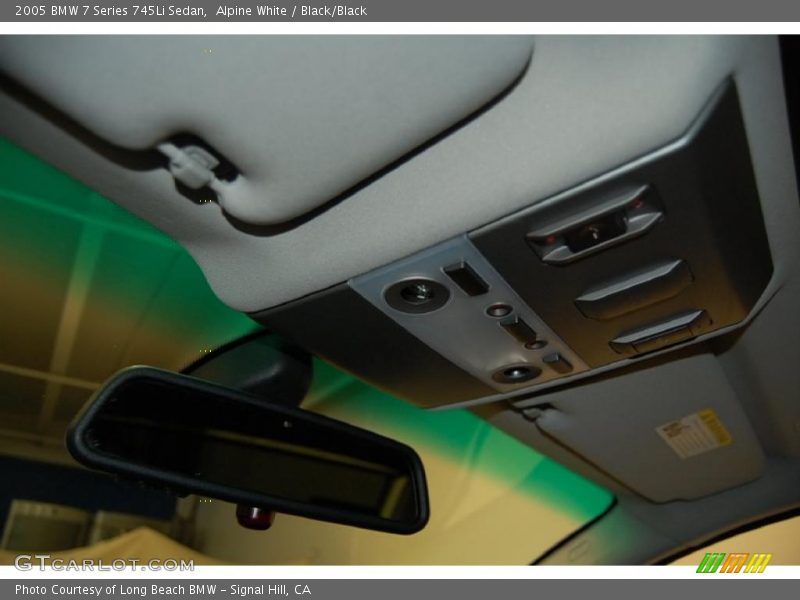 Alpine White / Black/Black 2005 BMW 7 Series 745Li Sedan