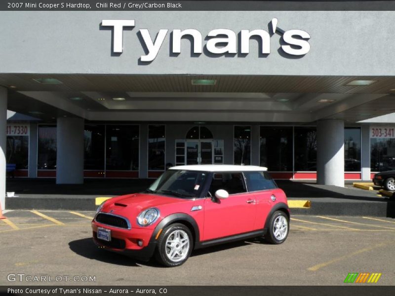 Chili Red / Grey/Carbon Black 2007 Mini Cooper S Hardtop