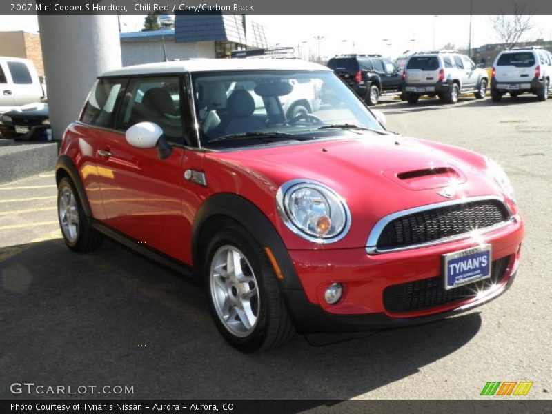Chili Red / Grey/Carbon Black 2007 Mini Cooper S Hardtop