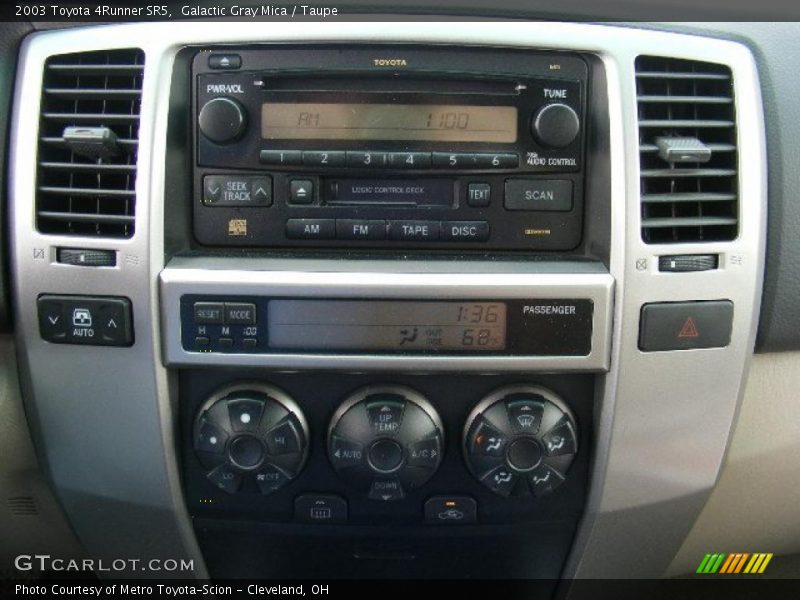 Galactic Gray Mica / Taupe 2003 Toyota 4Runner SR5