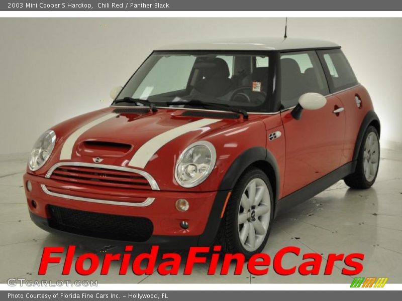 Chili Red / Panther Black 2003 Mini Cooper S Hardtop