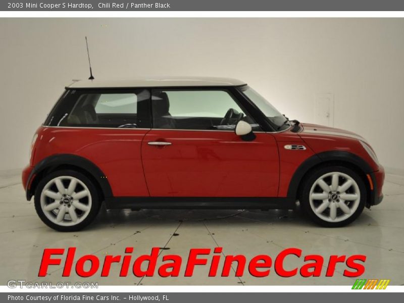 Chili Red / Panther Black 2003 Mini Cooper S Hardtop