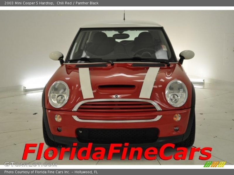 Chili Red / Panther Black 2003 Mini Cooper S Hardtop