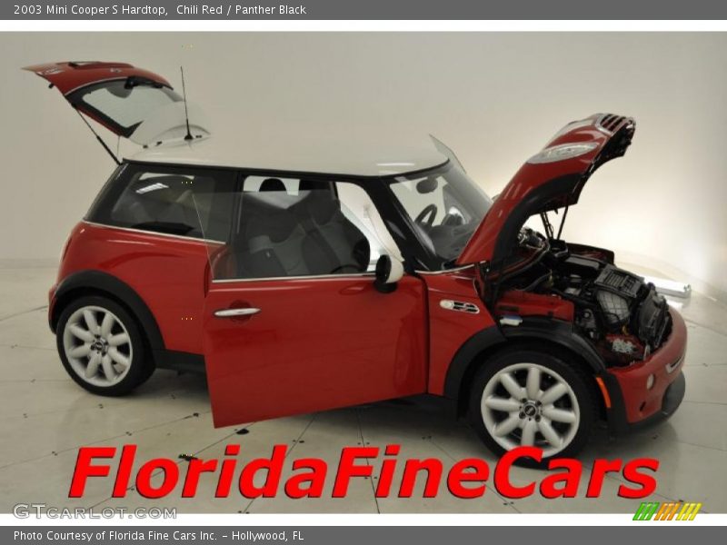 Chili Red / Panther Black 2003 Mini Cooper S Hardtop