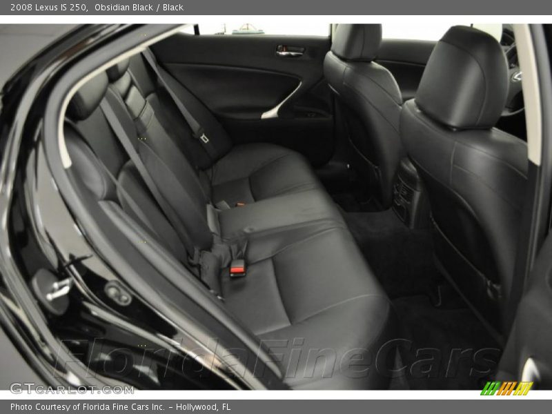 Obsidian Black / Black 2008 Lexus IS 250