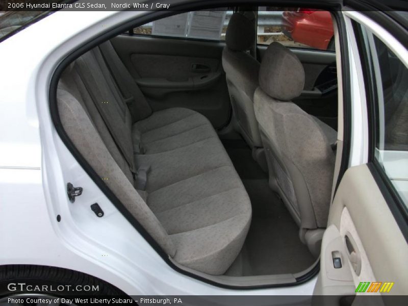 Nordic White / Gray 2006 Hyundai Elantra GLS Sedan