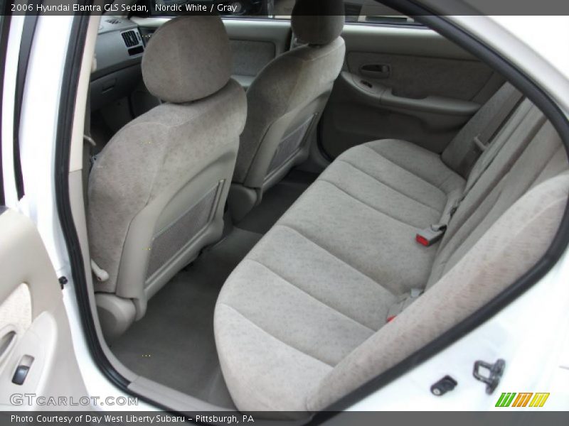 Nordic White / Gray 2006 Hyundai Elantra GLS Sedan