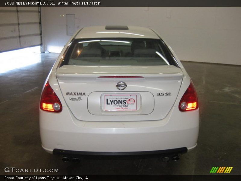 Winter Frost Pearl / Frost 2008 Nissan Maxima 3.5 SE