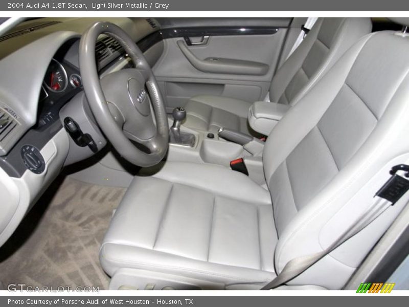 Light Silver Metallic / Grey 2004 Audi A4 1.8T Sedan
