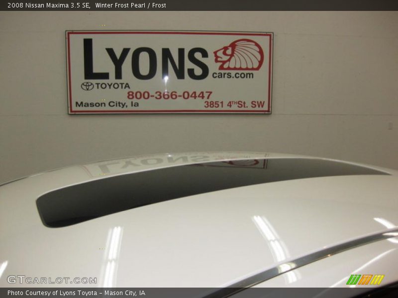 Winter Frost Pearl / Frost 2008 Nissan Maxima 3.5 SE