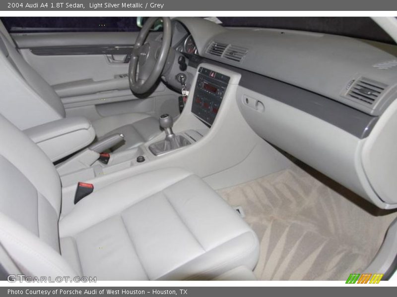 Light Silver Metallic / Grey 2004 Audi A4 1.8T Sedan