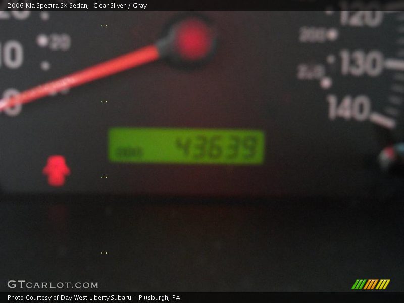 Clear Silver / Gray 2006 Kia Spectra SX Sedan