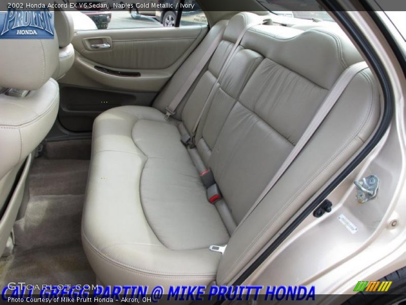 Naples Gold Metallic / Ivory 2002 Honda Accord EX V6 Sedan