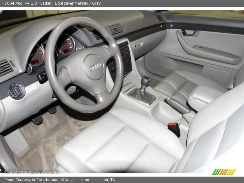 Light Silver Metallic / Grey 2004 Audi A4 1.8T Sedan
