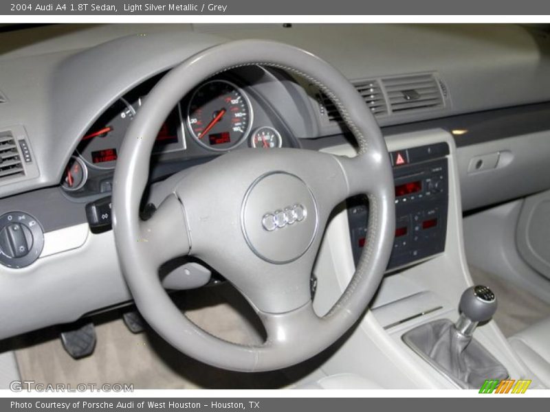 Light Silver Metallic / Grey 2004 Audi A4 1.8T Sedan