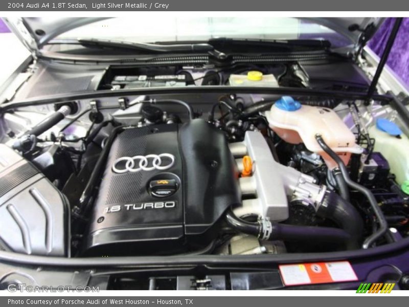 Light Silver Metallic / Grey 2004 Audi A4 1.8T Sedan