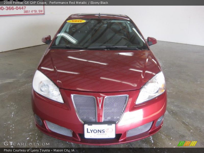 Performance Red Metallic / Ebony Black 2008 Pontiac G6 GXP Coupe