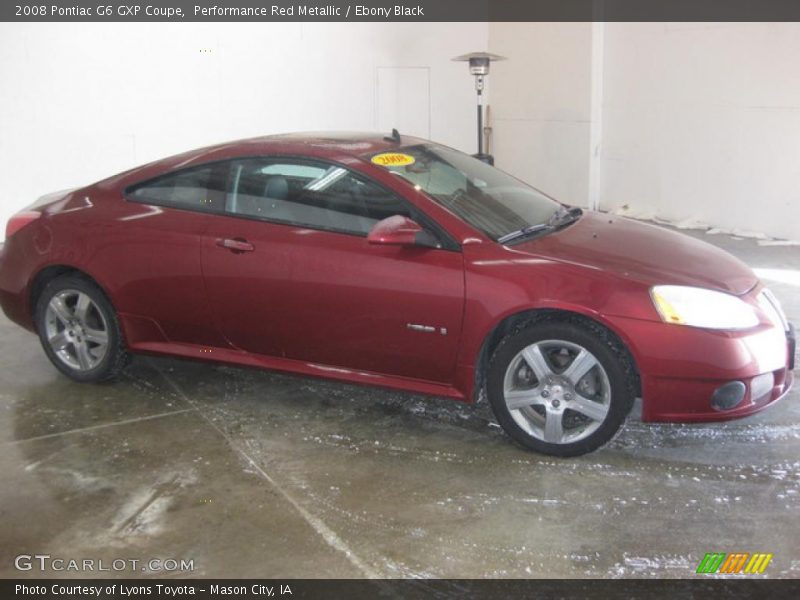 Performance Red Metallic / Ebony Black 2008 Pontiac G6 GXP Coupe