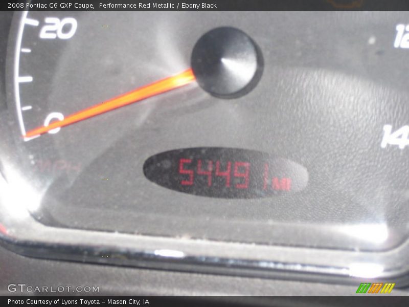 Performance Red Metallic / Ebony Black 2008 Pontiac G6 GXP Coupe
